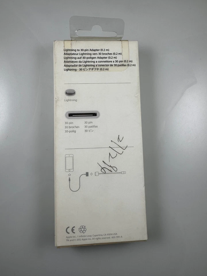 NEW in box Original Apple Lightning to 30-pin Adapter Cable for iPhone iPod iPad - Image 2 of 4
