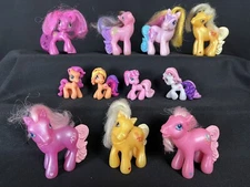 My Little Pony 2002-2006 Lot of 11 w/ Mini and Baby Ponies MLP 