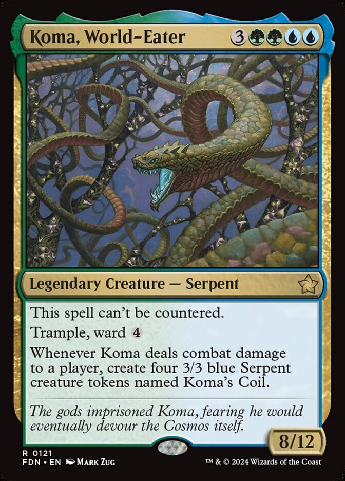 MTG Foundations R Koma, World-Eater #0121