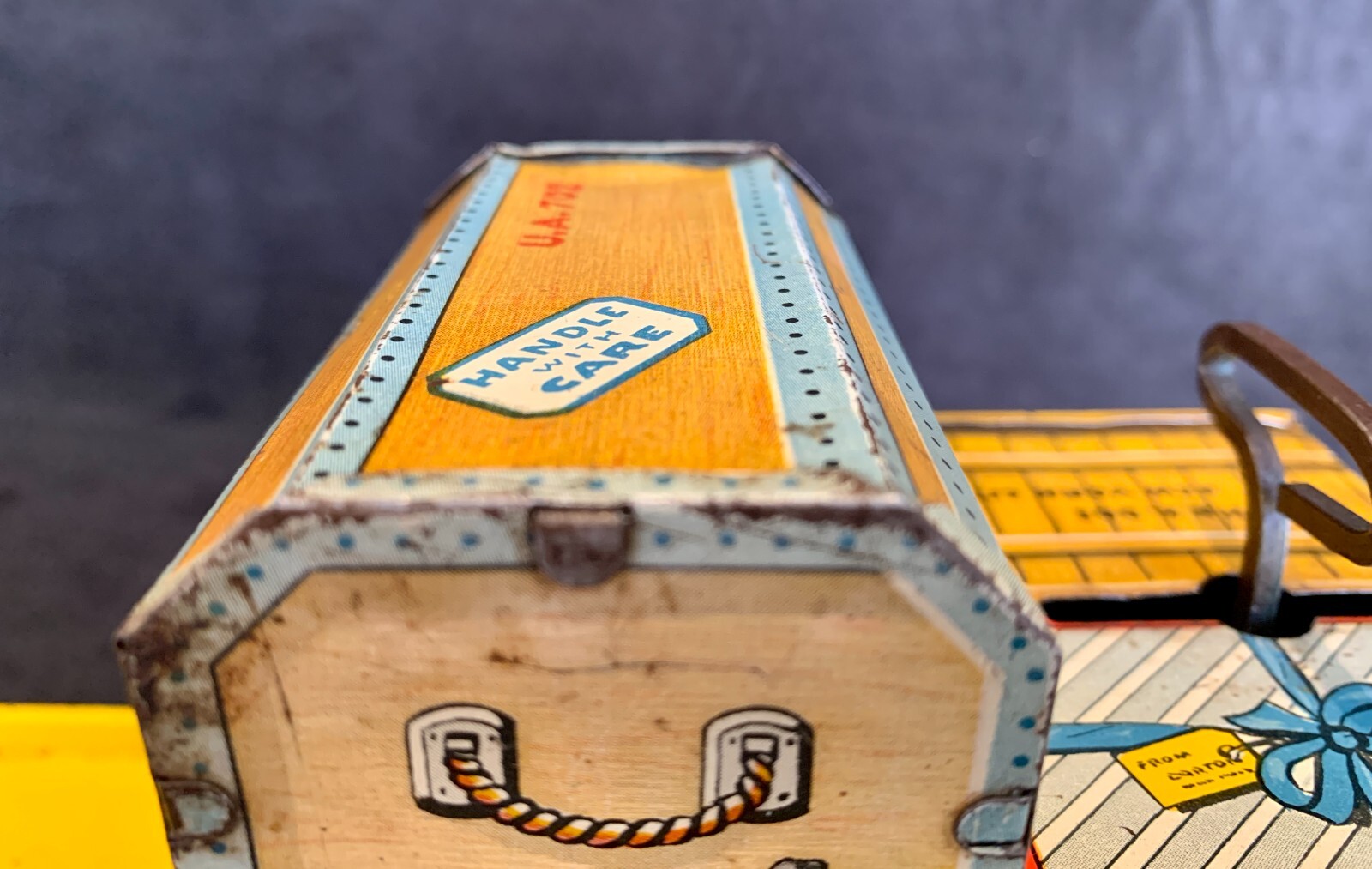 Vintage Unique Art Finnigan Porter Wind Up Tin Litho USA WORKS 1950s Ex Cond