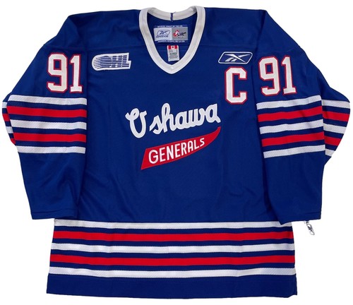 JOHN TAVARES SIGNED REEBOK OSHAWA GENERALS JERSEY PSA/DNA COA X90013 XL - Picture 2 of 4