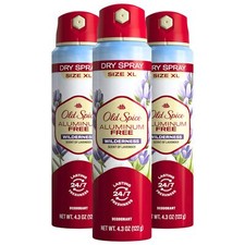 Old Spice Aluminum Free Wilderness Deodorant 4.3 Ounce Pack of 3 24 7 Freshness