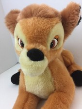 Bambi Plush Stuffed Animal Disney Store Original Exclusive 13" Laying Bambi