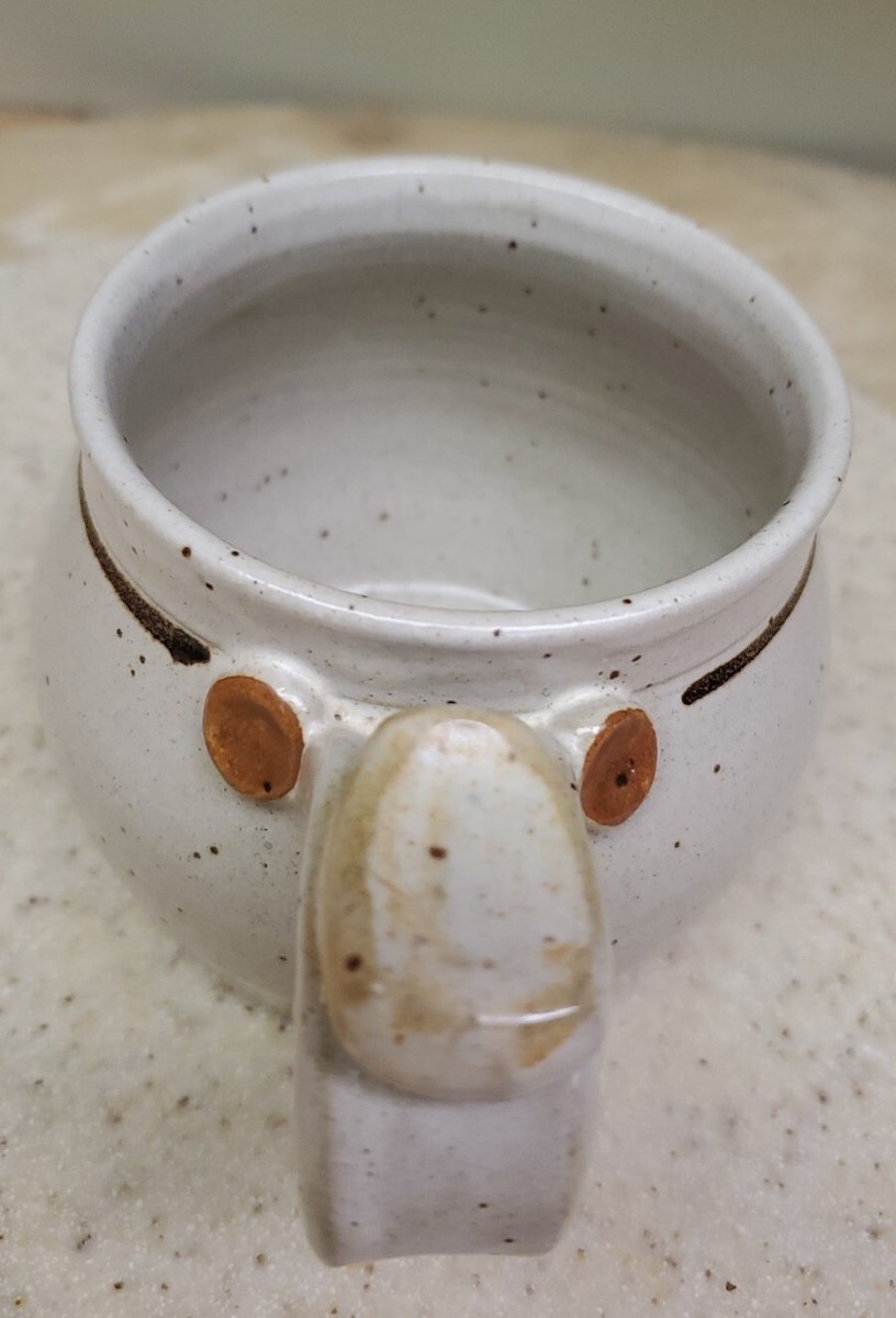 Moose Head ~ Coffee Mug/Cup ~ 3D Stoneware Pottery -- Thumb on Handle -  Signed | eBay