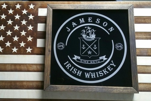Jameson Irish Whiskey LED Sign Personalized, Home bar pub Sign, Lighted Sig - Picture 4 of 9