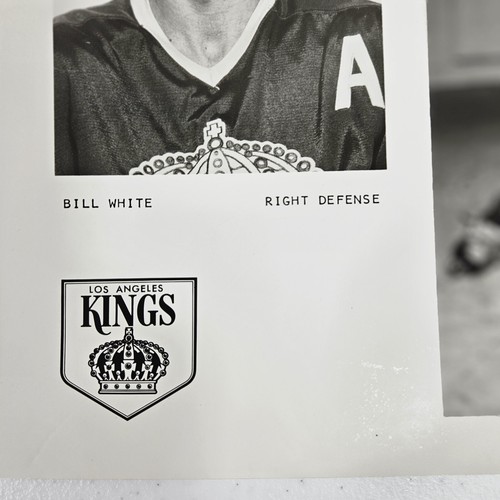 Bill White Foto Bild Los Angeles Kings NHL Hockey rechte Verteidigung 10"x8" - Bild 4 von 10