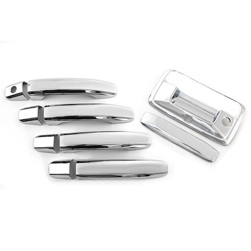 Fits 15-19 GMC Sierra 1500 2500 3500 HD Triple Chrome 4 Door Handle+Tailgate Cam - Picture 7 of 13