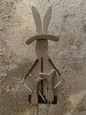 Holz Deko Osterhase Figur Hase Shabby Vintage Impressionen Skandi Ostern 