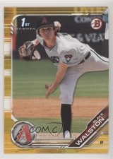 2019 Bowman Draft Gold 30/50 Blake Walston #BD-12 s3g