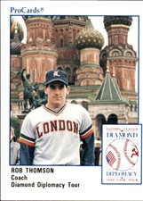 1989 Eastern League Diamond Diplomacy ProCards #DD45 Rob Thomson Baseball Card