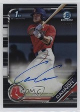 2019 Bowman Draft Chrome Pick Black Refractor 32/75 Cameron Cannon Auto g6p