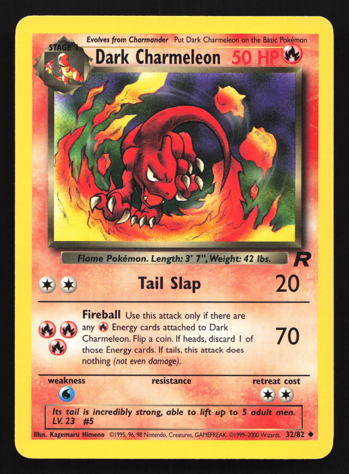 Dark Charmeleon 32/82 Team Rocket Uncommon Pokemon Card
