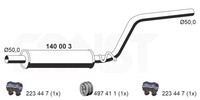 Ernst MittelschalldäMpfer 140003 FüR VW Caddy 2KA 2KB 2KJ 2CH 2CB 2CJ 2CA 2KH 3