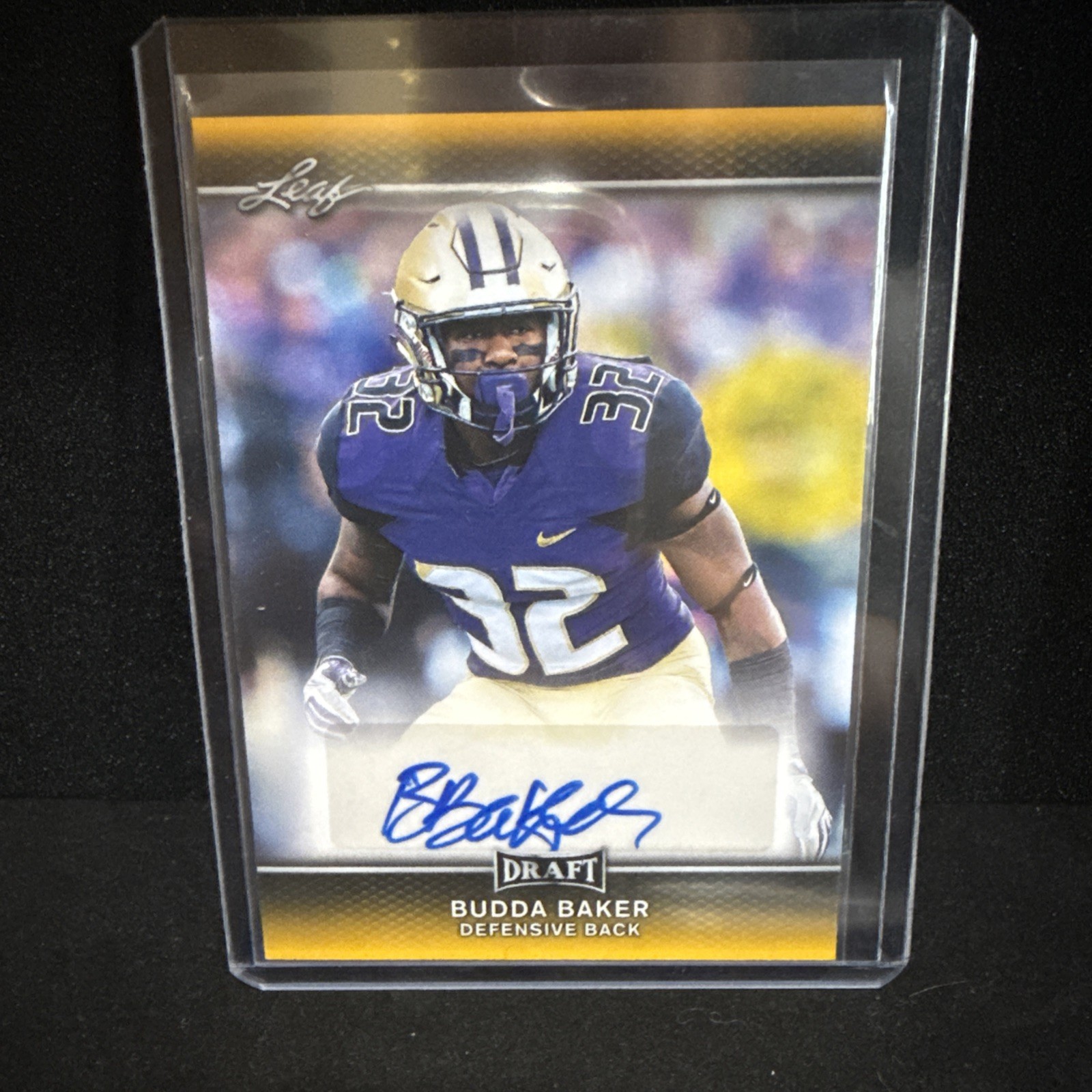 Budda Baker Leaf Draft Autographs #ABB3 Gold