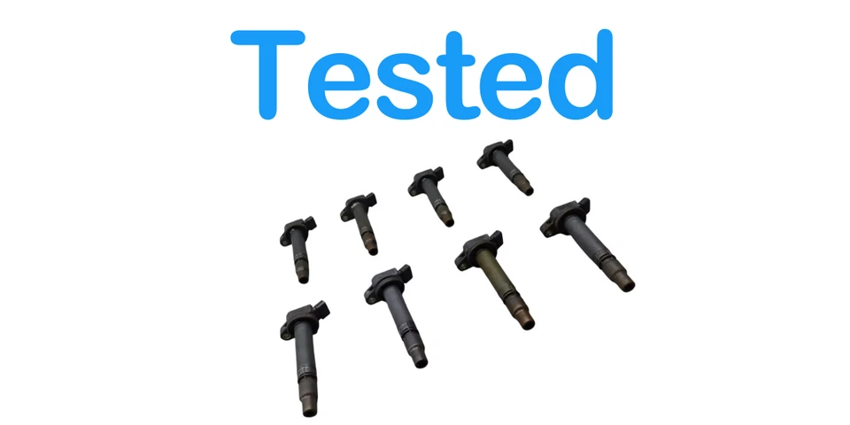 07-17 Lexus LS460 LS460L Denso Ignition Coil Set Of 8 90919A2005 Oem - Image 3 of 4