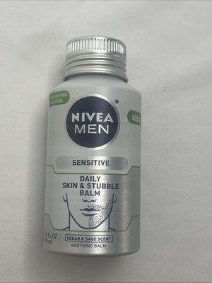 Nivea Men Sensitive Daily Skin & Stubble Balm Cedar & Sage Scent 4.2 Oz