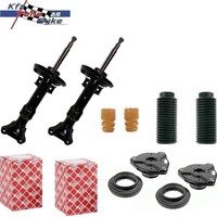 2X Gasdruck StossdÄMpfer + Schutzkappen + Febi Domlager Vorne FÜR MB C-KLASSE