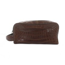 Rodania Clutch Bag Second Crocodile Leather Brown Gy18 /Mq Men'S