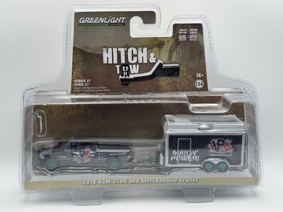 GreenLight Hitch & Tow '18 Ram 2500 and Merchandise Trailer - 1:64 Diecast CHASE