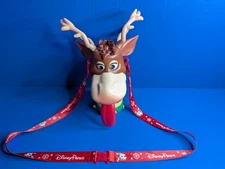 Disney Parks Christmas Parade Reindeer Sipper Cup W/Jingle Bells 2022