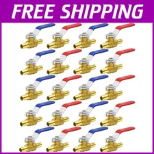 Easy Install 1/2" Brass PEX Ball Valves