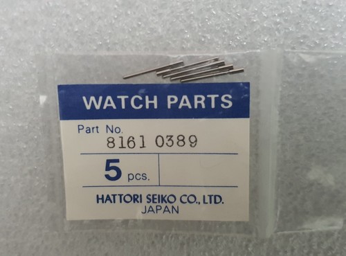 Pines de banda Seiko 8161 0389 5 piezas. Pieza de reloj original HATTORI SEIKO CO. - Imagen 4 de 4