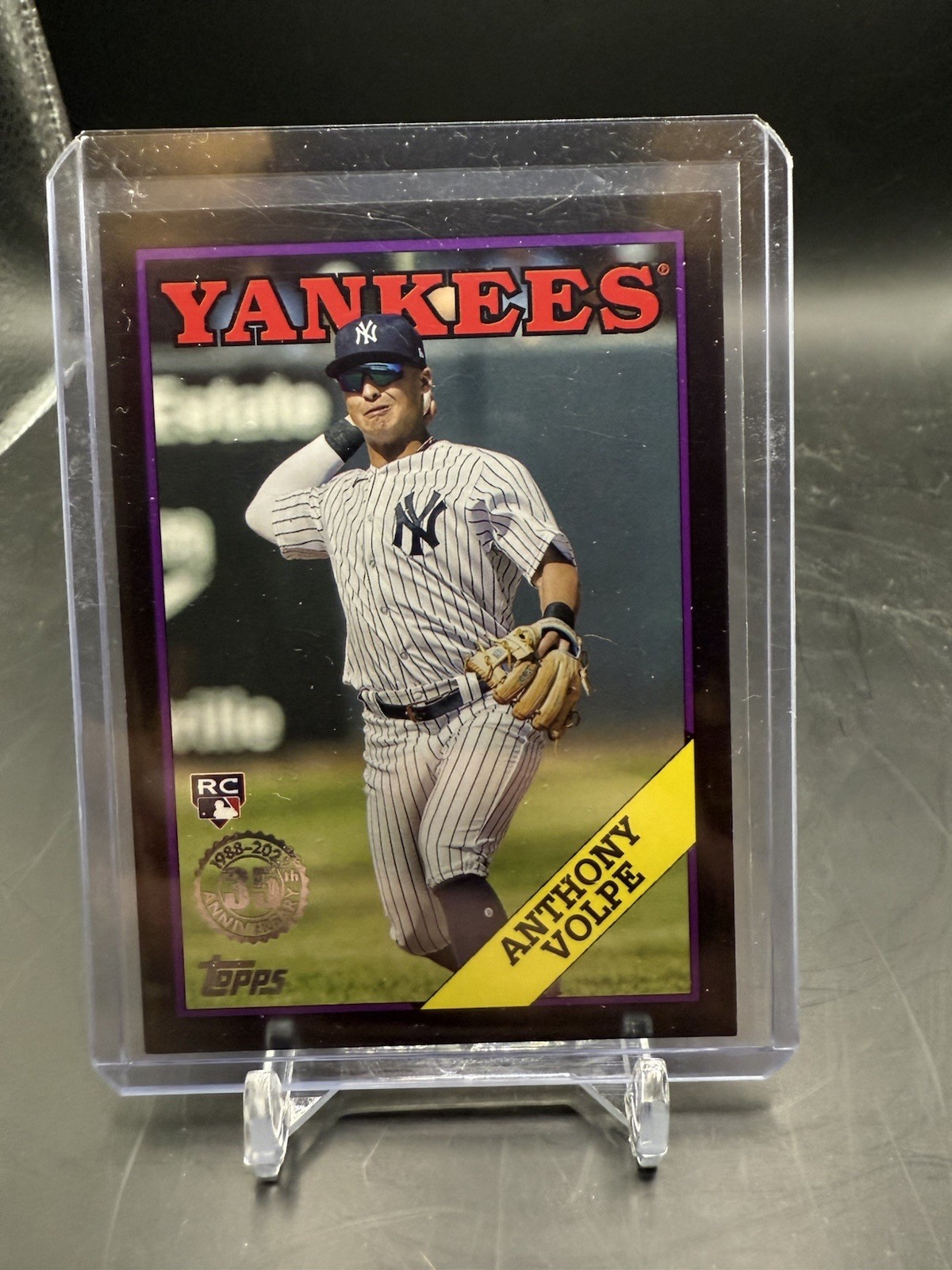 2023 TOPPS UPDATE 1988 BLACK /299 PARALLEL RC 88US-50 ANTHONY VOLPE YANKEES