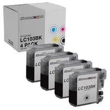 4 LC103 for Brother LC103XL BLACK High Yield Ink Cartridge MFC-J870DW MFC-J875DW