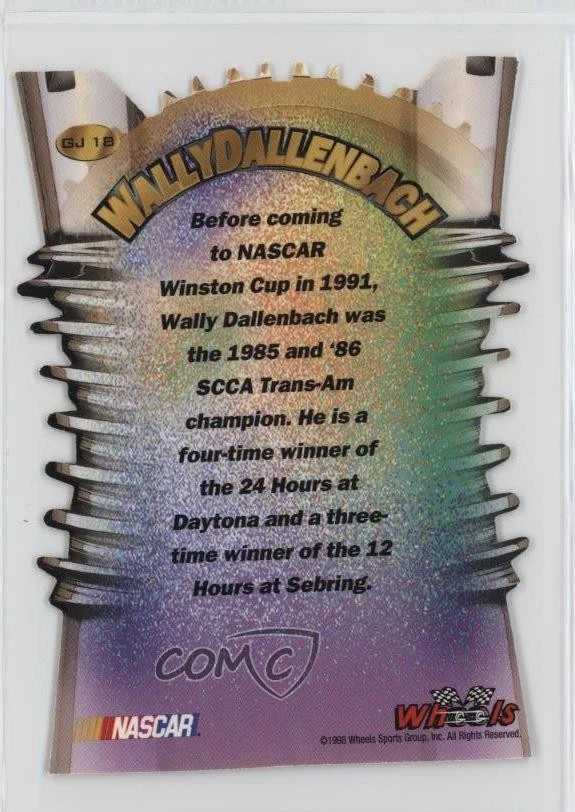 1998 Wheels High Gear Gear Jammers Wally Dallenbach Jr Wally Dallenbach #GJ18 - Image 2 of 2