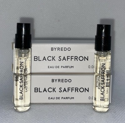 2 X Byredo Black Saffron Eau de Parfum Sample Spray 2ml, Free Sample included 