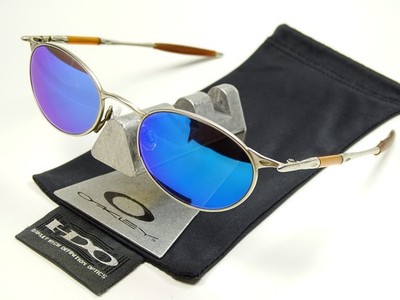 Oakley OO Wire Silver Blue Sonnenbrille Michael Air Jordan Mars Romeo Moon A E C