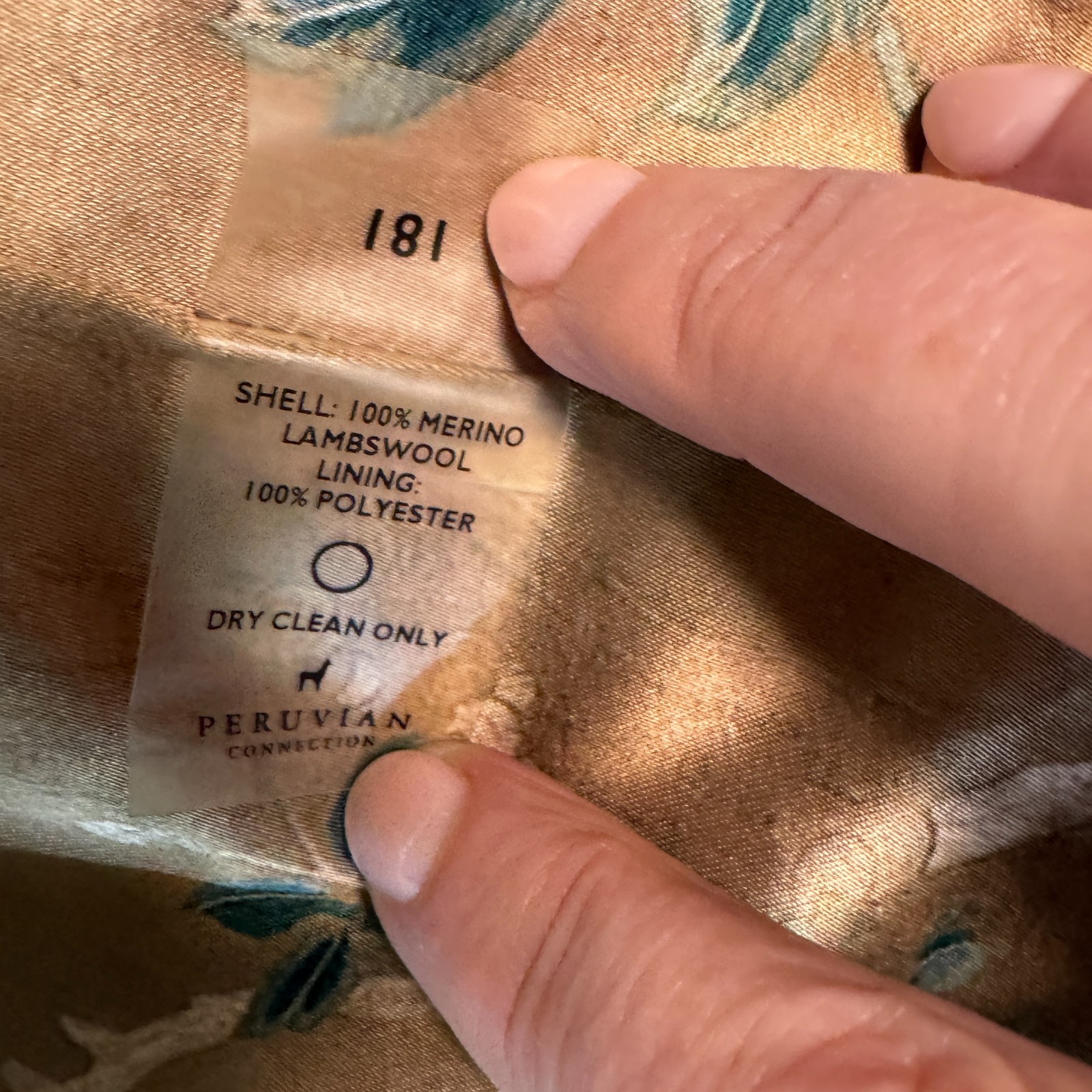 Peruvian Connection Plaid Blazer Jacket Brown Tan… - image 9