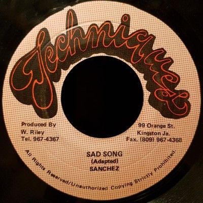 Sanchez - Sad Song (7'') (Near Mint (NM or M-)) - 2791292596