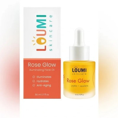 LOUMI Skincare Rose Glow Illuminating Face Oil   30 ml