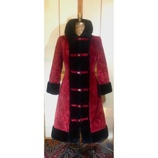 Rare Gorgeous Vintage Red and Black Coat