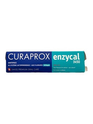Curaprox Enzycal 1450 Gentle Toothpaste High Fluoride 75ml Exp 05/2029 Swiss