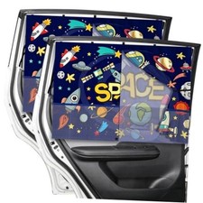 Car Window Shades, 2PCS Car Window Shades 2 Piece Space Exploration Mesh