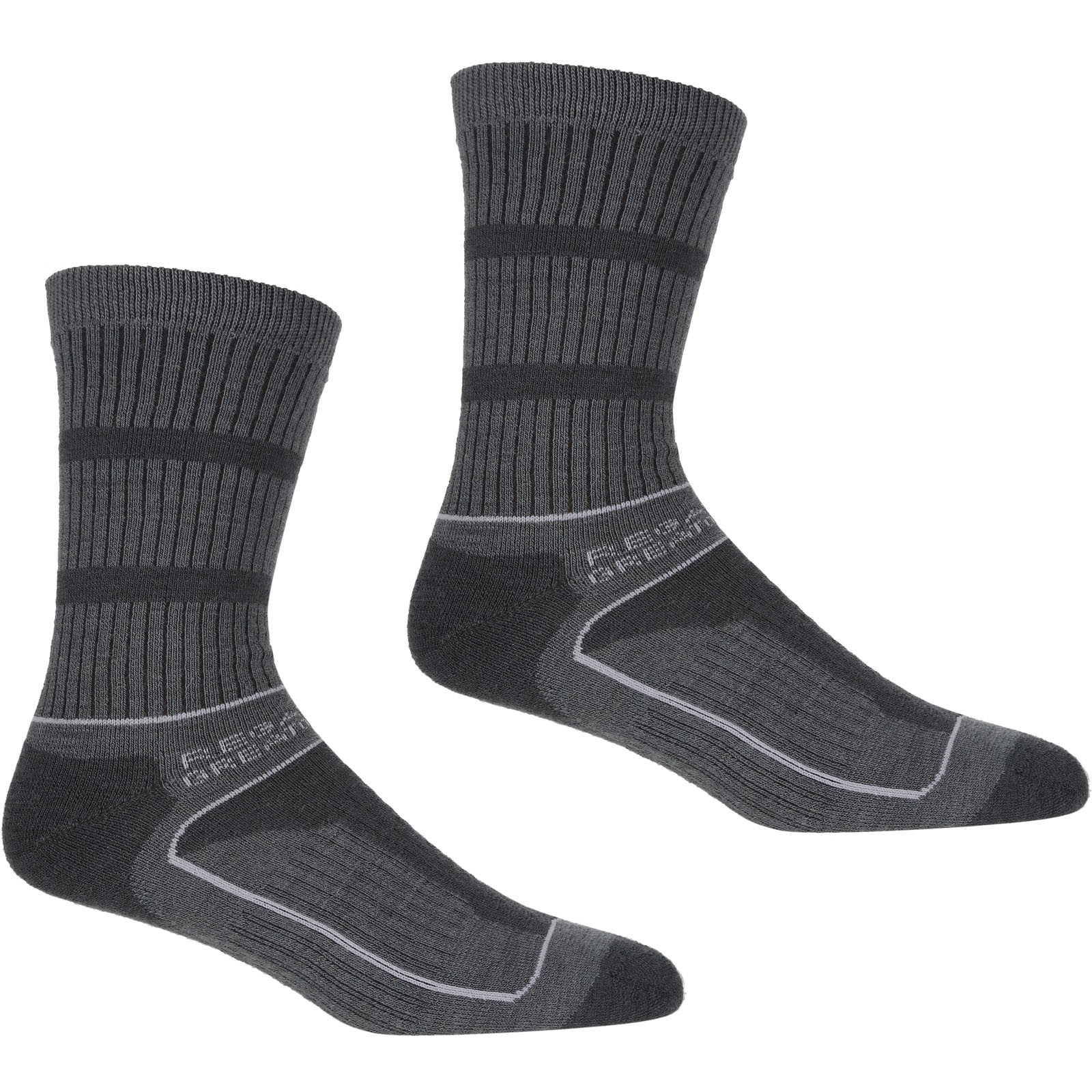 Regatta Womens Samaris Two Pack Quickdrying Trail Walking Socks - 6-8 UK
