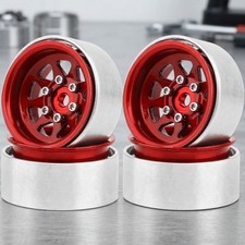 1.0 Beadlock Wheel -3.78mm Offset Wheel Rims For 118 124 Rc Crawler Car Axi...