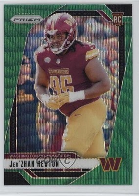 2024 Panini Prizm Rookies Green Wave Prizm Jer'zhan Newton #351 Rookie RC k2y