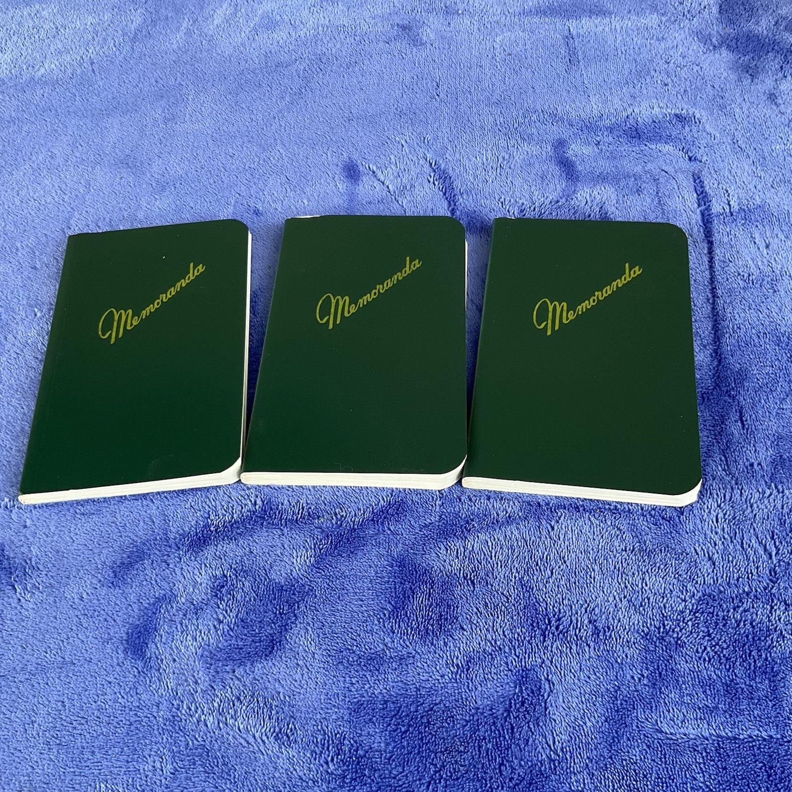 Federal Supply  Service Memoranda Memo Book 3-3/8" x 5-1/2" Green