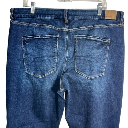 American Eagle Curvy High-Rise Skinny Kick Jeans Size 20 Next Level Stretch - Picture 4 of 8