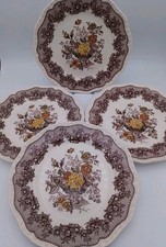 4 X Mason's Ascot Ironstone Small Dinner Plates 9" Pattern Vintage