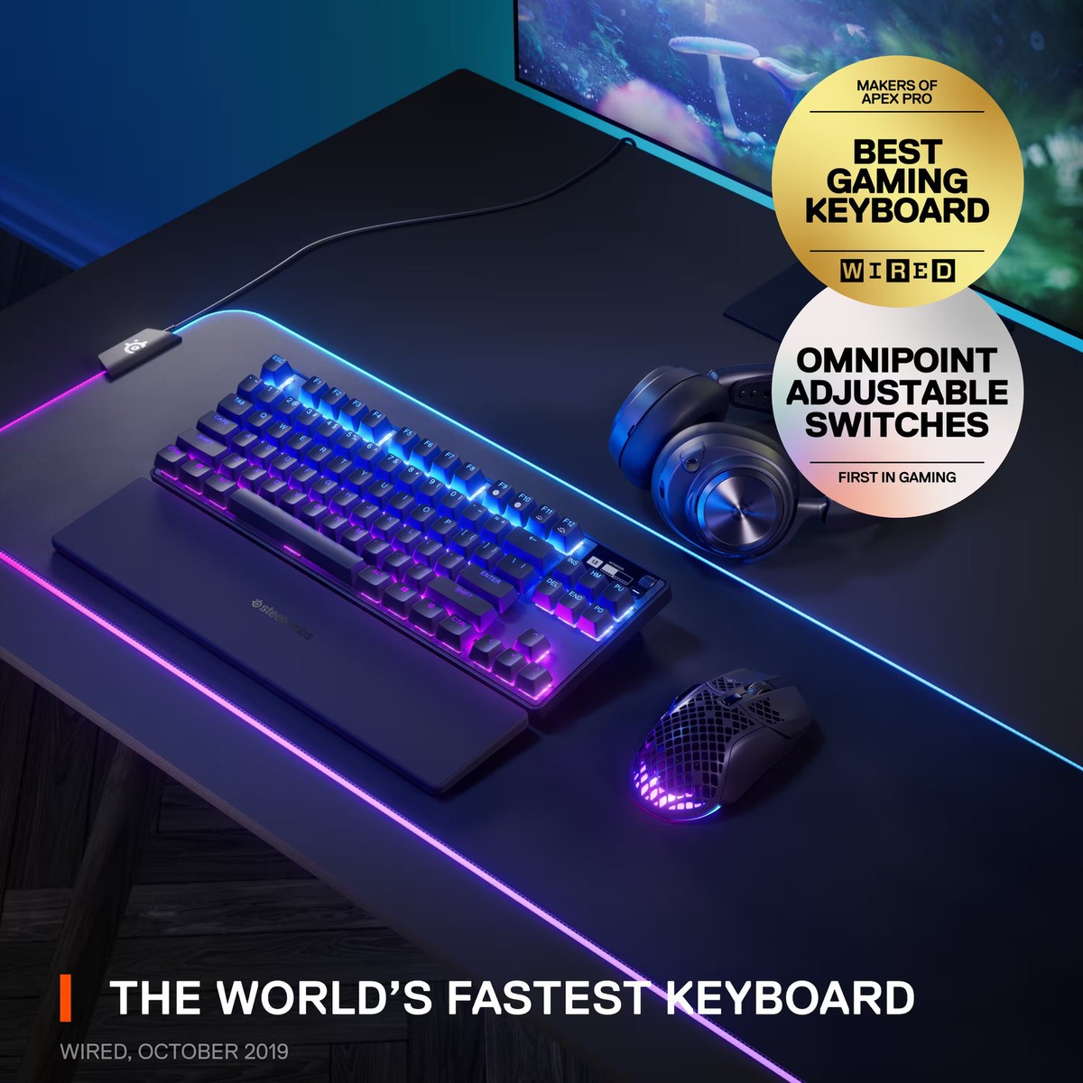 SteelSeries - Apex Pro TKL V2 Wireless Mechanical OmniPoint