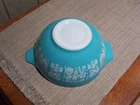 Vintage Pyrex #442 Amish Butterprint Turquoise Cinderella 1-1/2 Qt Mixing Bowl