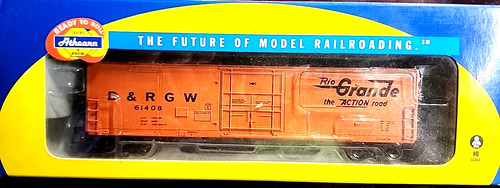 HO=1/87 50'PD PUERTA SUPERIOR Caja Coche-RIO GRANDE/D&RGW#61408 ATHEARN-DISEÑO-CONSTRUIDO | Zustand: Used
