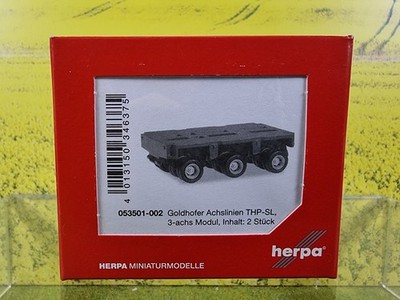 1:87 Herpa 053501-002 Goldhofer Achslinien THP-SL 3-achs Modul OVP / S05