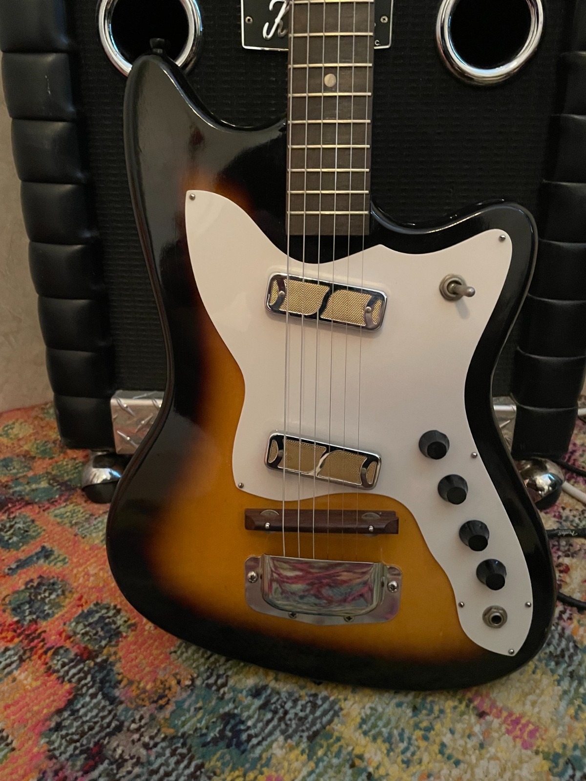 Vintage 1963 Harmony "Bobkat" Electric Guitar W/Case