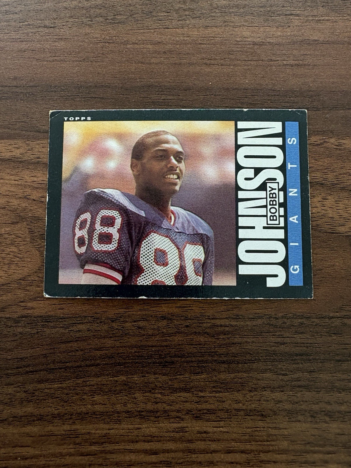 1985 Topps #118 Bobby Johnson - New York Giants - Rookie VG