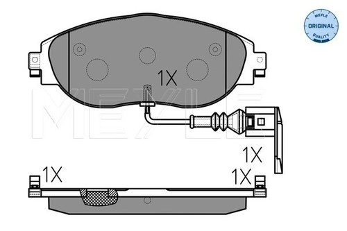 Kit de plaquettes de frein, frein à disque Meyle 025 251 1720/W pour OE - Photo 2/6